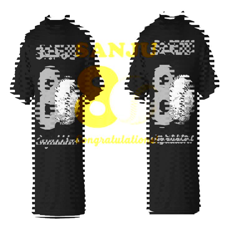 傘寿祝い 野球好き 父 男性 父の日 おしゃれ 野球 80歳 誕生日 Tシャツ