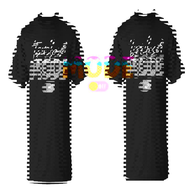 先生モード オフアイスクリーム ハッピー 学校最後の日 夏 Tシャツ