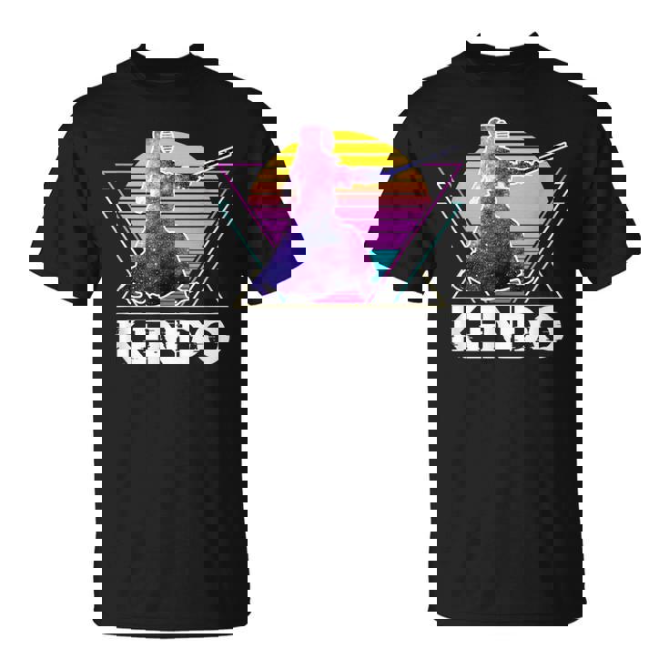 剣道 日本武道 レトロ ヴィンテージ ヴェイパーウェーブ 90年代 Tシャツ