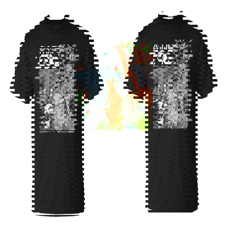 動物園動物 サファリパーティー 動物園サファリ動物園 Tシャツ