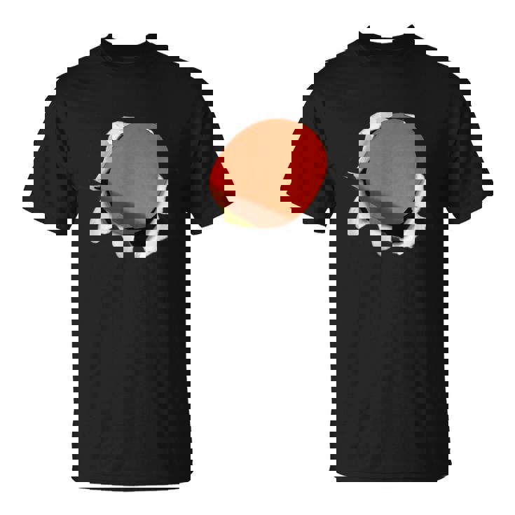 卓球 ラケット 面白いtシャツ ピンポン おもしろ 服 ネタ メンズ 卓球部 おもしろグッズ 大人 子供 Tシャツ