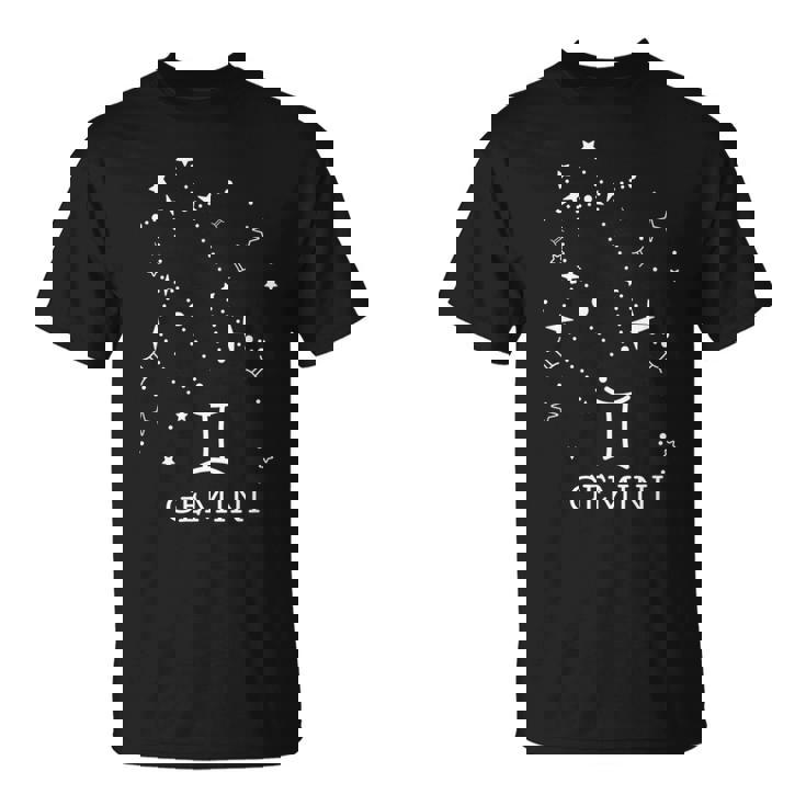 双子座 星座 占星術 星 月 星占い 双子座 Tシャツ