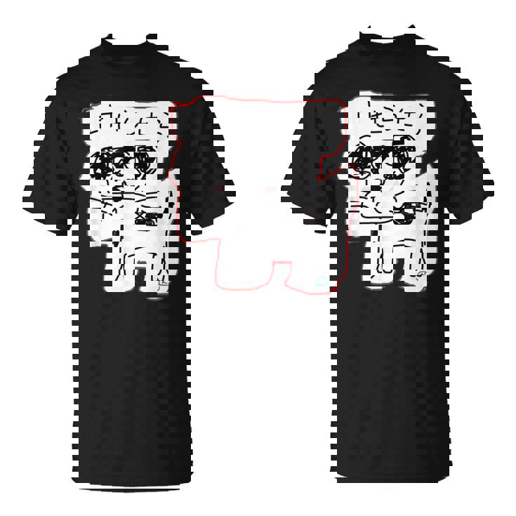 可愛い 癒される ジャックラッセルテリア 手書き ゆるい おもしろ 面白い 笑える 犬 日本語 個性的な けせらせら Tシャツ