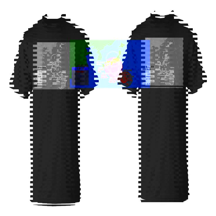 台風情報デザイン Tシャツ