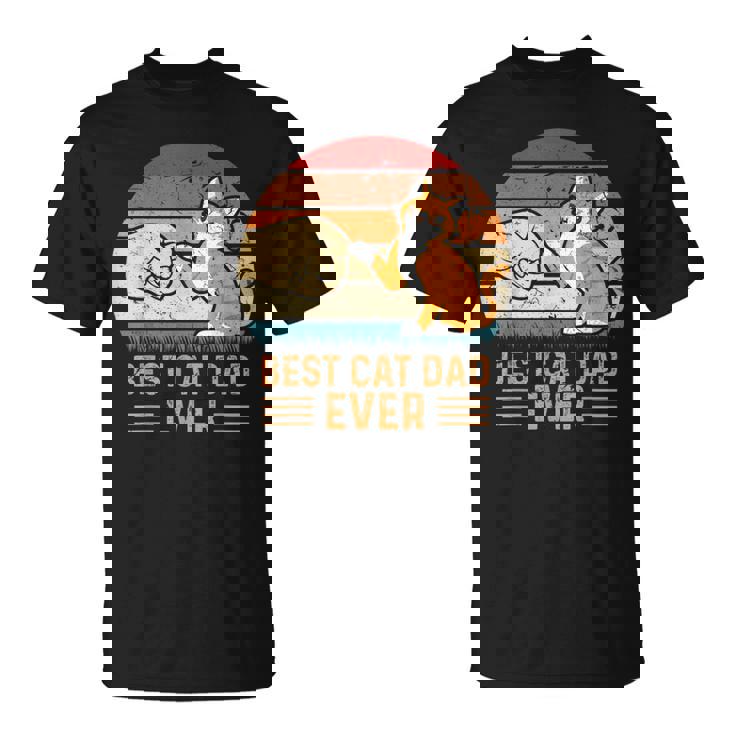 史上最高の猫のお父さん Tシャツ