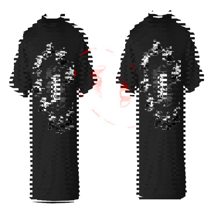 合気道道道場 合気道トレーニング Tシャツ