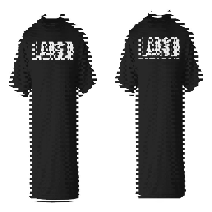 名 ローソン テキスト アパレル クラウン ホワイト テキスト Tシャツ