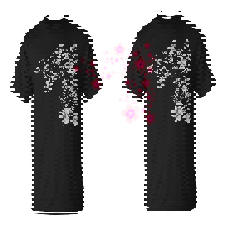 咲く桜 日本 桜 花 喜び Tシャツ