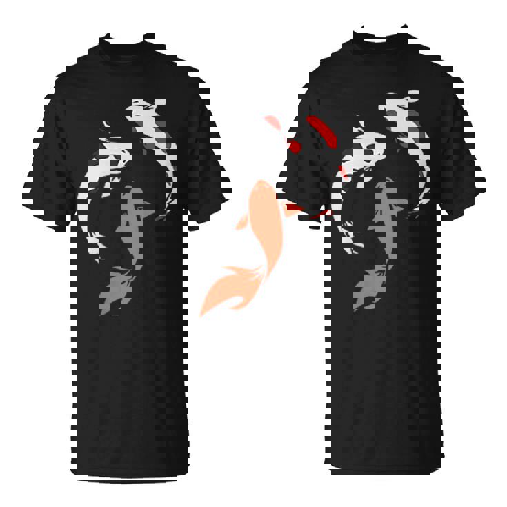 国産鯉 庭 池 魚 Tシャツ