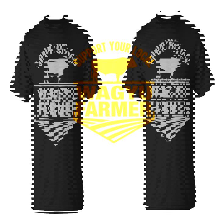 地元和牛農家を応援 牛和牛牧場。 Tシャツ