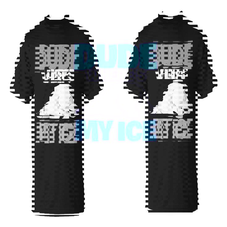 地球温暖化対策 シロクマ Tシャツ