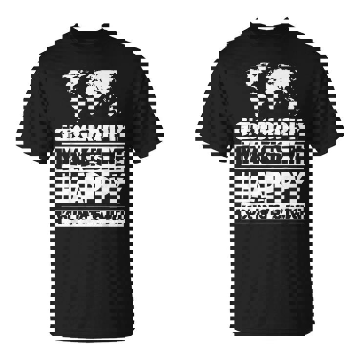 地理の先生への贈り物-面白い地理の恋人のユーモア Tシャツ