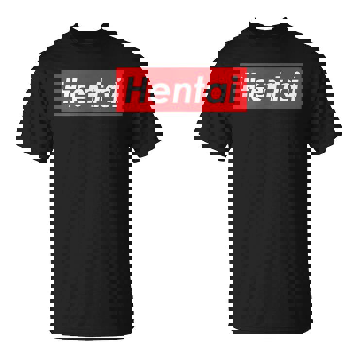 変態レッドボックスロゴ Tシャツ