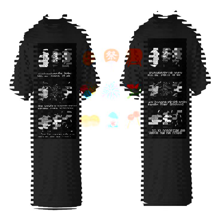 夏祭り ひょっとこ うちわ 太鼓 水風船 花火 金魚すくい たこ焼き かき氷 りんご飴 Tシャツ