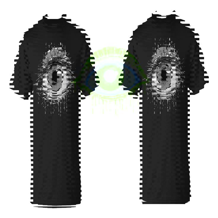 大きな緑の目玉 Tシャツ