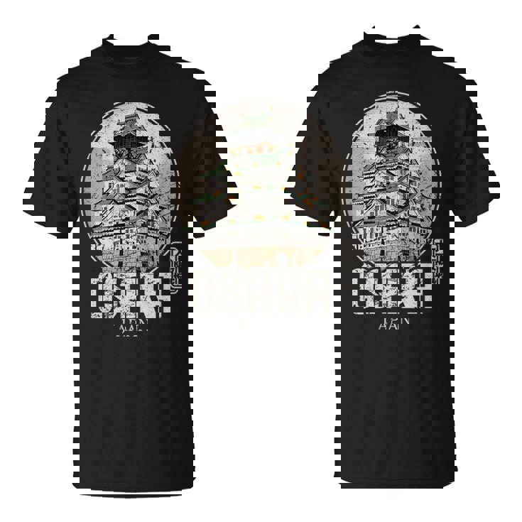 大阪城 日本 お土産 日本の漢字 Tシャツ