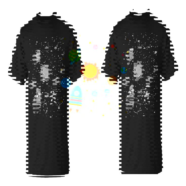 宇宙 惑星 太陽系 宇宙飛行士 オタク キッズ 男の子 女の子 Tシャツ