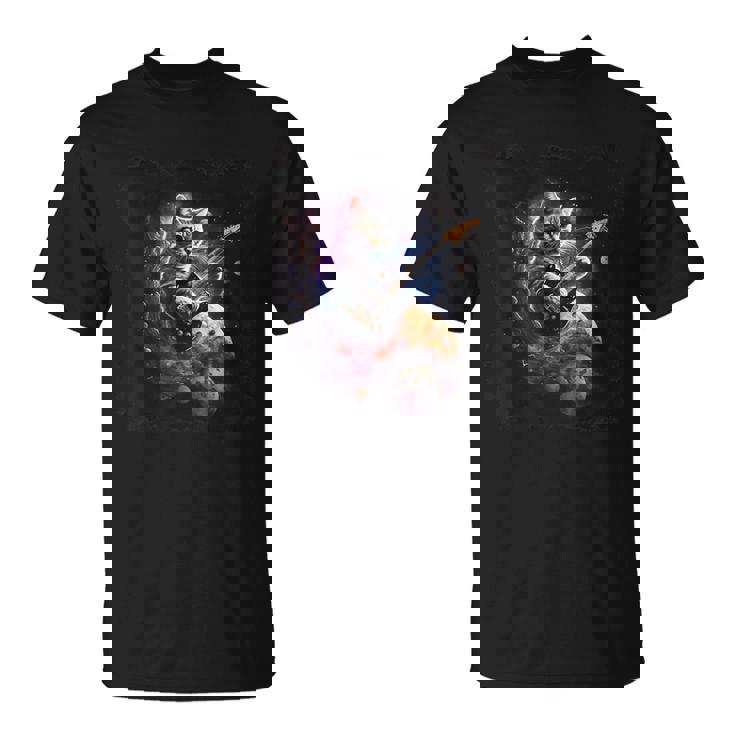 宇宙の猫 スピリット 銀河 ギター サイエンス Tシャツ