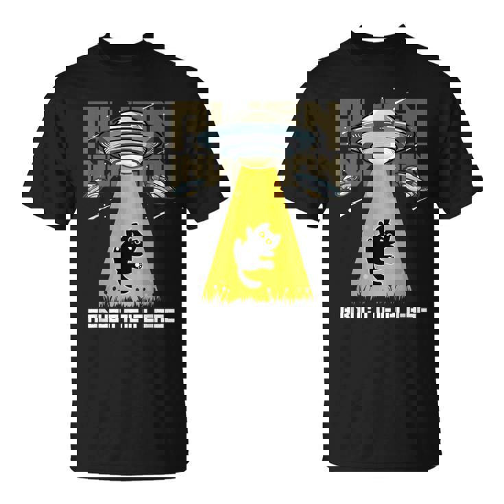 宇宙人 侵略 Abduct Me Please 宇宙船 おもしろ猫 Ufo Tシャツ
