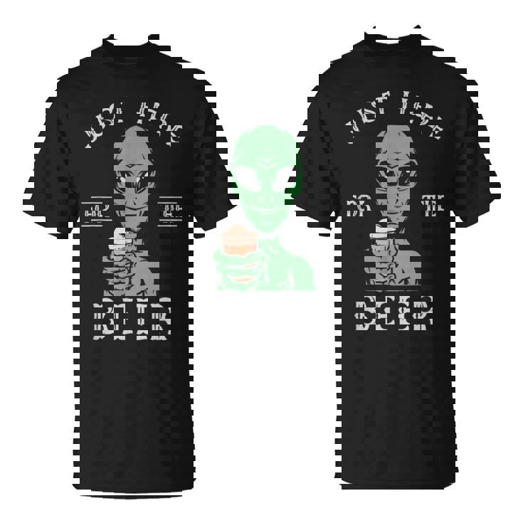 宇宙人とビール愛好家 地球外生物パーティーコスチューム Tシャツ