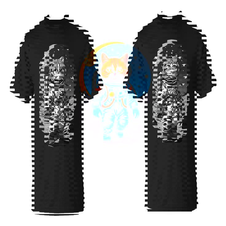 宇宙飛行士 02 宇宙飛行士 猫 Tシャツ