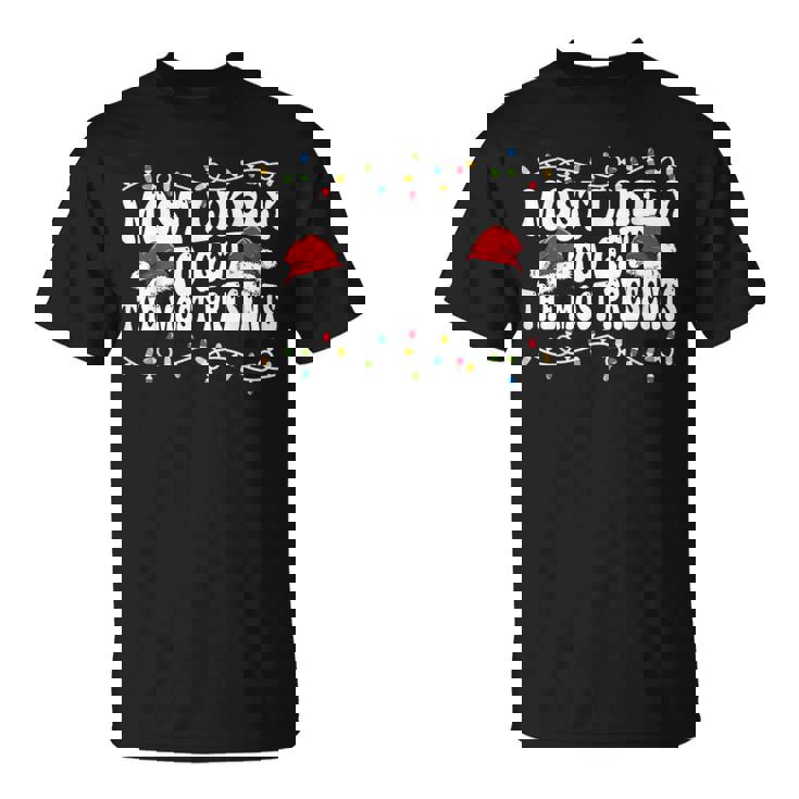 家族のクリスマスにマッチするプレゼントを最も多く手に入れる可能性が最も高いです。 Tシャツ