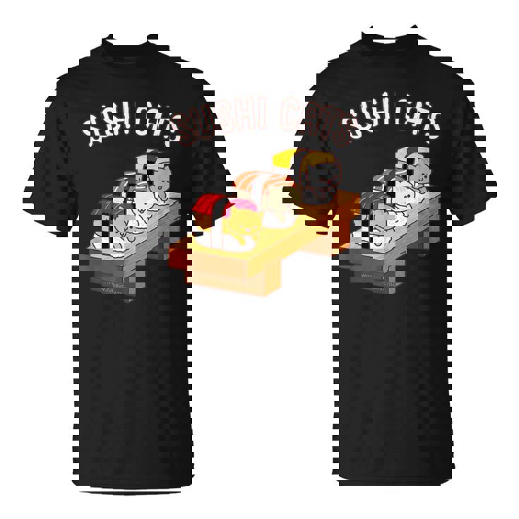 寿司猫 まぐろ 酒たまご Tシャツ