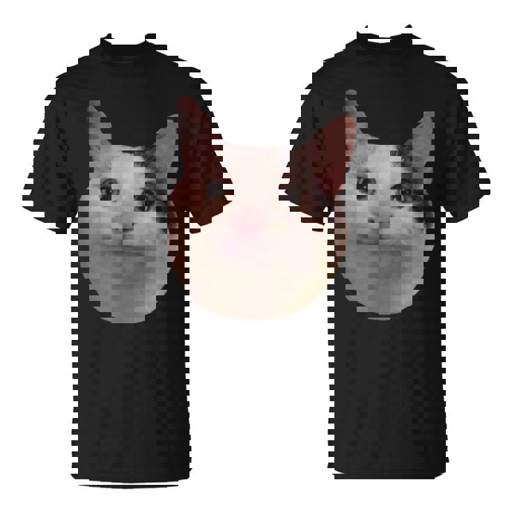 微笑む猫のミームベルーガ Tシャツ