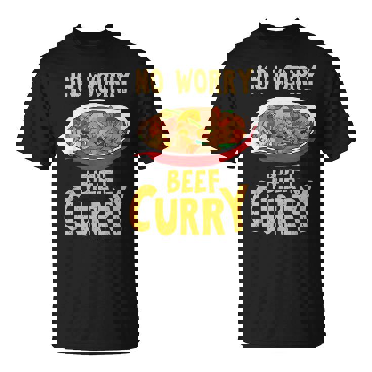 心配いらず ビーフカレー インド料理 シェフ おもしろ料理 Tシャツ
