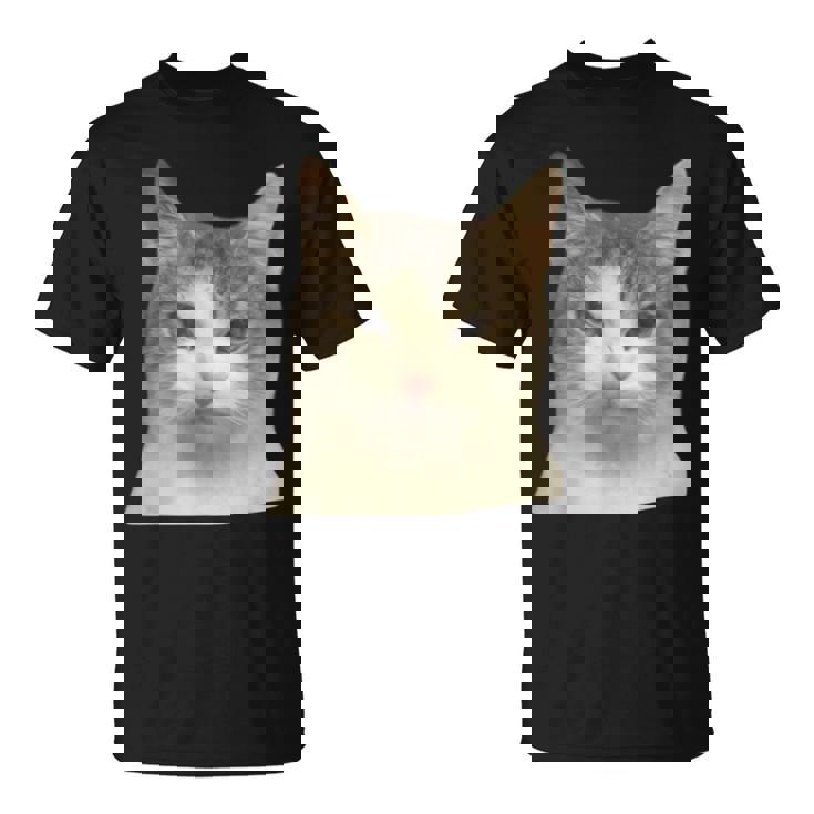 怒っている猫 リアル ミーム ウイルス インターネット Tシャツ
