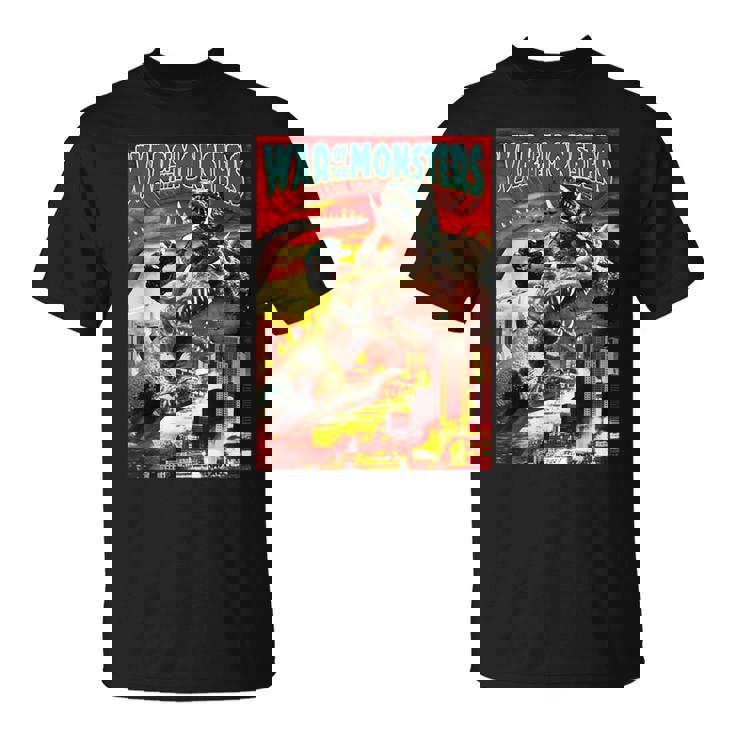 怪獣戦争 怪獣ホラー Tシャツ