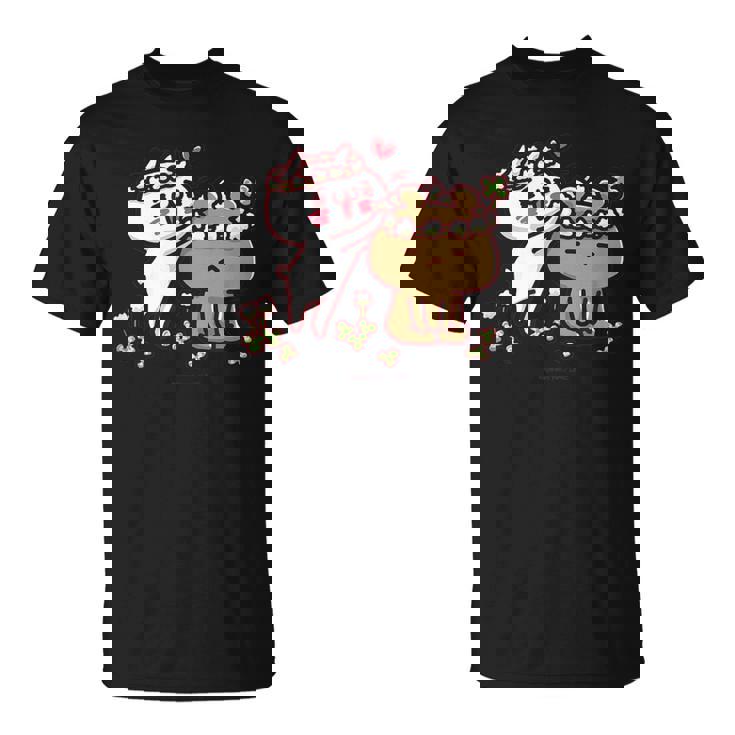 愛しすぎて大好きすぎる。 お花の冠 Tシャツ