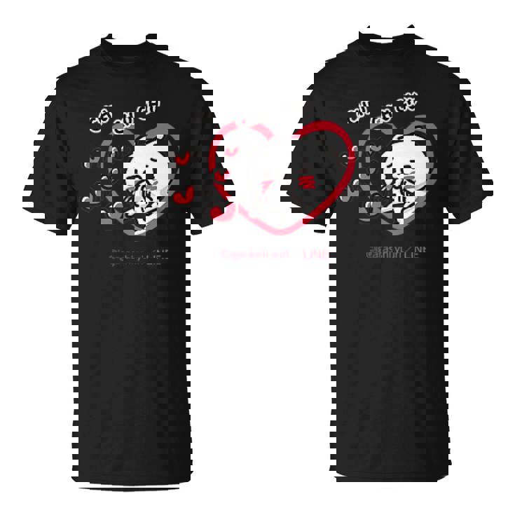 愛しすぎて大好きすぎる。 ペアデザイン にゃんこ Tシャツ