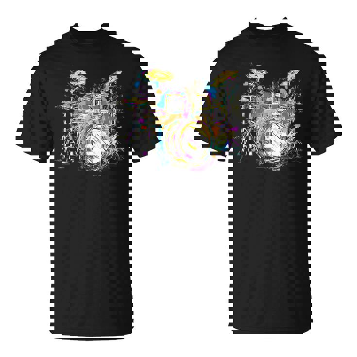 抽象アート ドラム ミュージシャン 音楽バンド 王座 ヌース Tシャツ