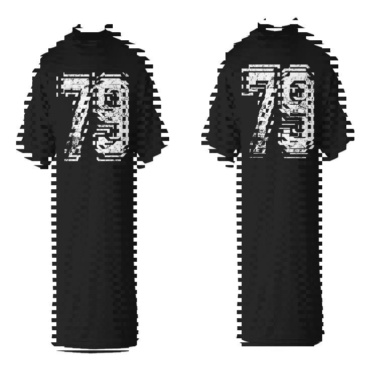数字 79 ヴィンテージ 1979 誕生日 ヴィンテージ風 Tシャツ