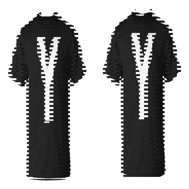 文字yアルファベットモノグラムイニシャル。 Tシャツ