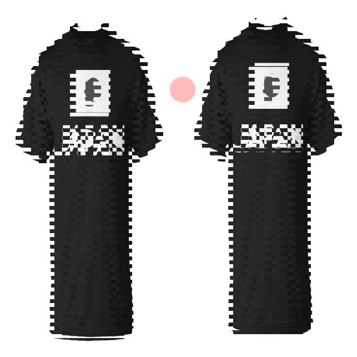 日の丸国旗 Japan ホワイト 【両面プリント】 Tシャツ