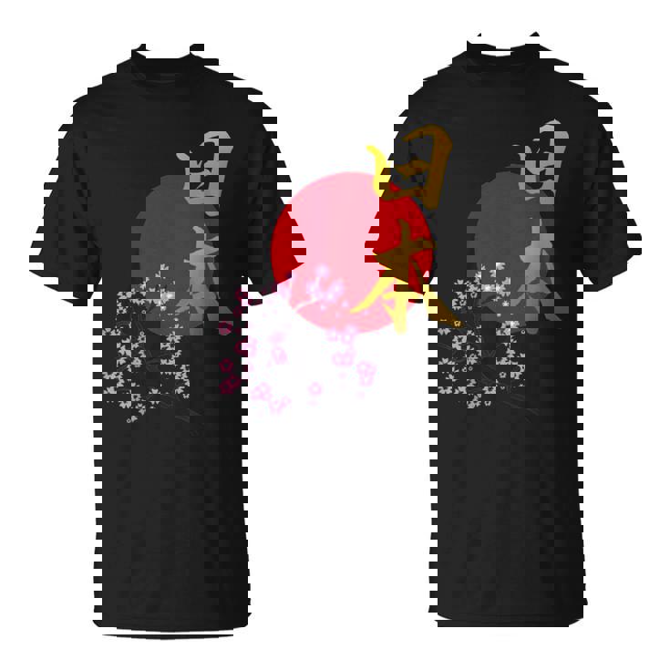 日本- 書道アート 伝統的なデザイン、ユニークなお土産 Tシャツ