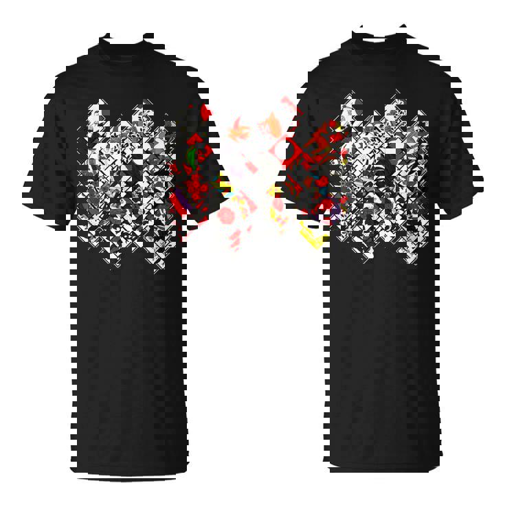 日本の伝統工芸品 花札 男性 女性 Tシャツ