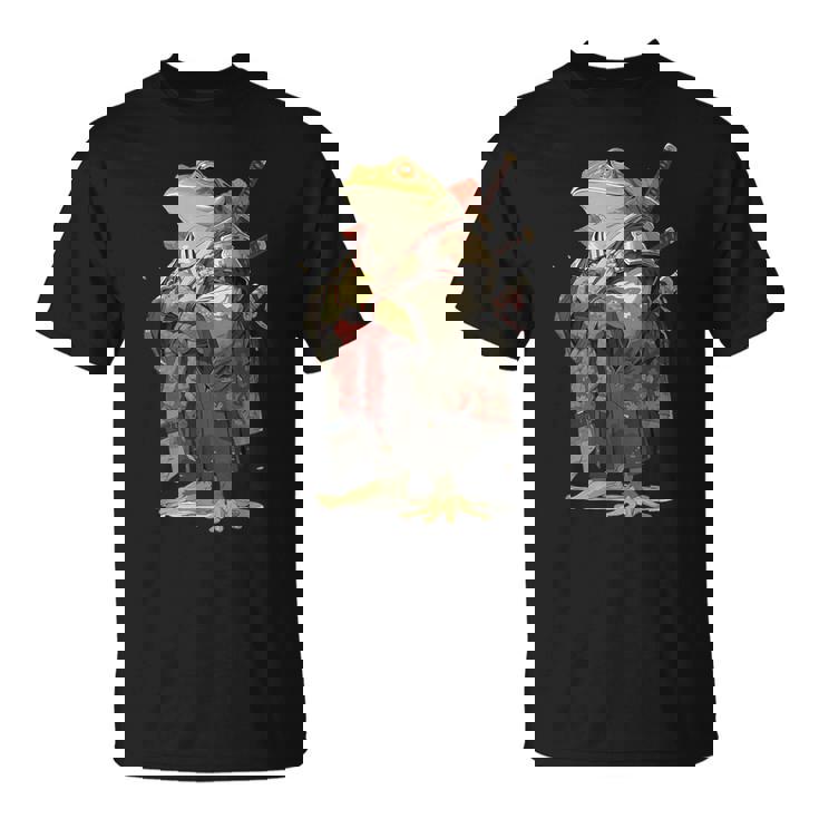 日本の侍カエル Tシャツ