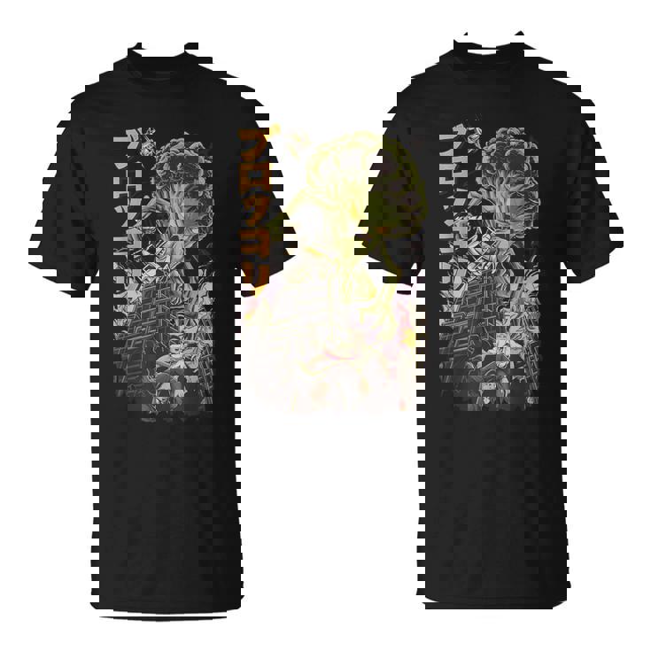 日本の怪獣映画 怪獣 野菜 ブロッコリー アニメ Tシャツ