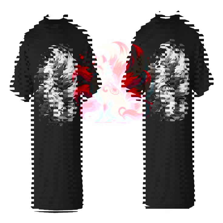 日本アニメ キツネ 九尾 Tシャツ