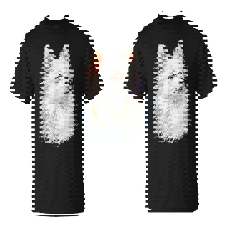 日本スピッツ 犬 グラフィック ペット イラスト 日本スピッツ Tシャツ