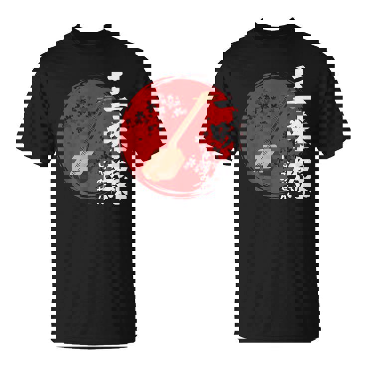 日本三味線 伝統楽器 Tシャツ