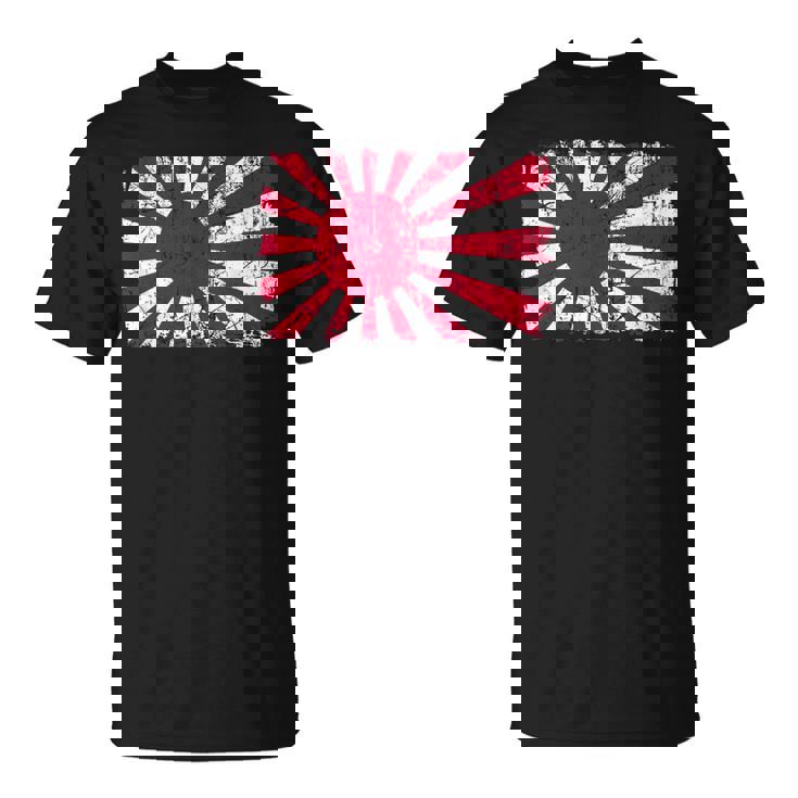 日本海軍旗 日本の誇り ビンテージ アンティーク調 愛国心 Tシャツ