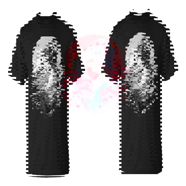 日本美術 浮世絵 アニメ 芸者 桜 富士山 Tシャツ