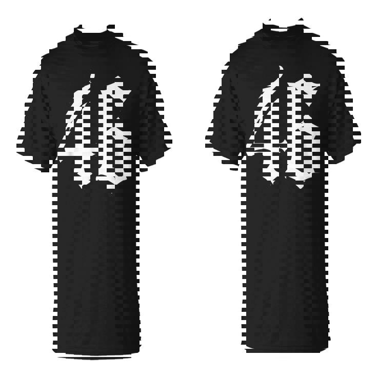 旧英数字 46 46 Tシャツ