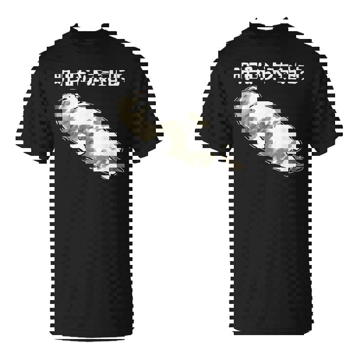 明日から本気出す 面白い猫のことわざ Tシャツ