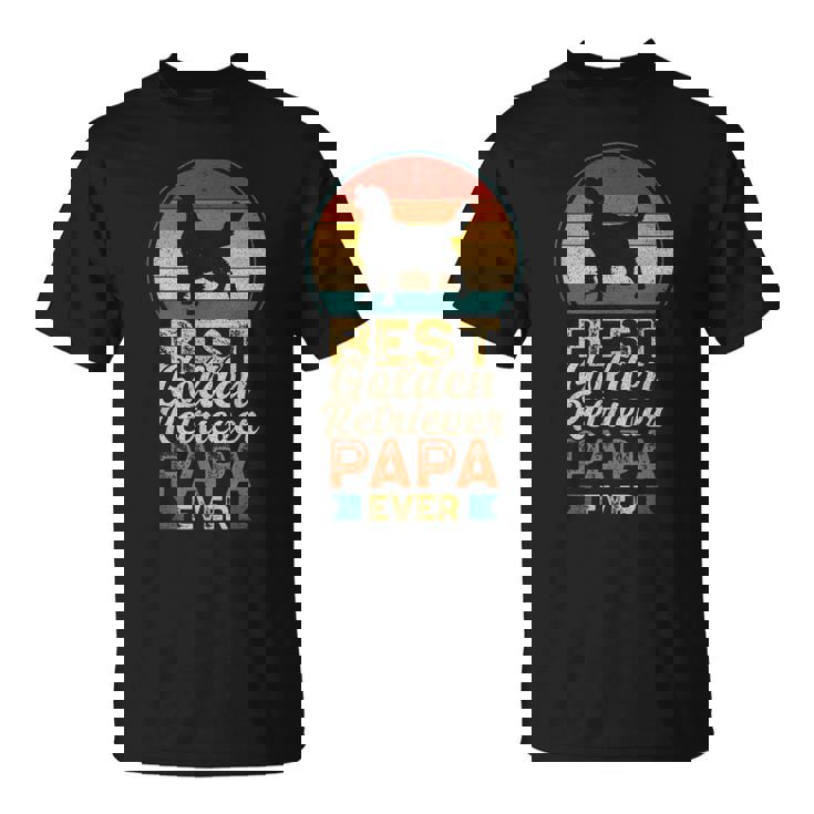 最高のゴールデンレトリバー・パパ、父の日 Tシャツ