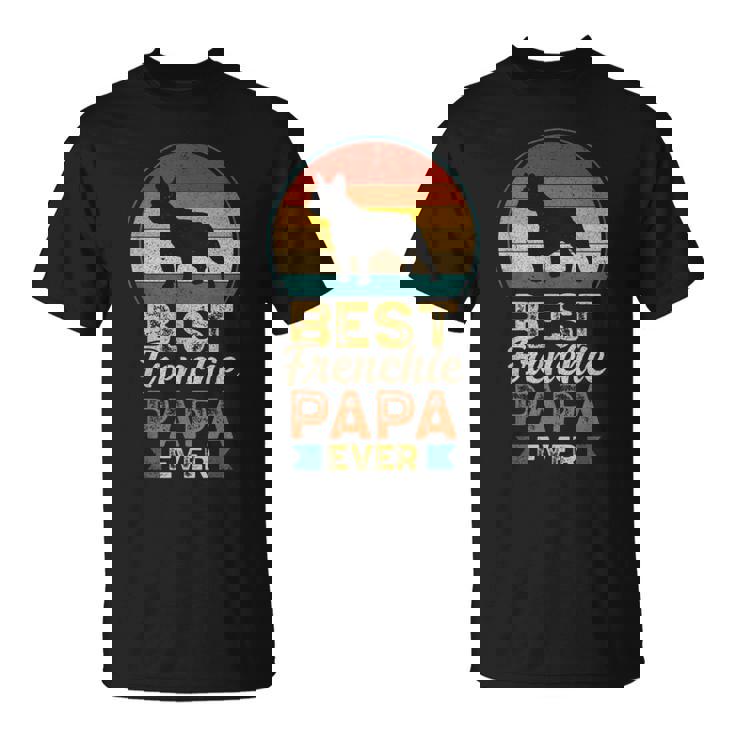 最高のフレンチ・パパ フレンチ・ブルドッグ Tシャツ